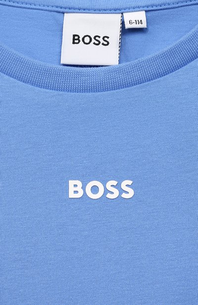 Хлопковая футболка BOSS, арт. J25N47, фото 3