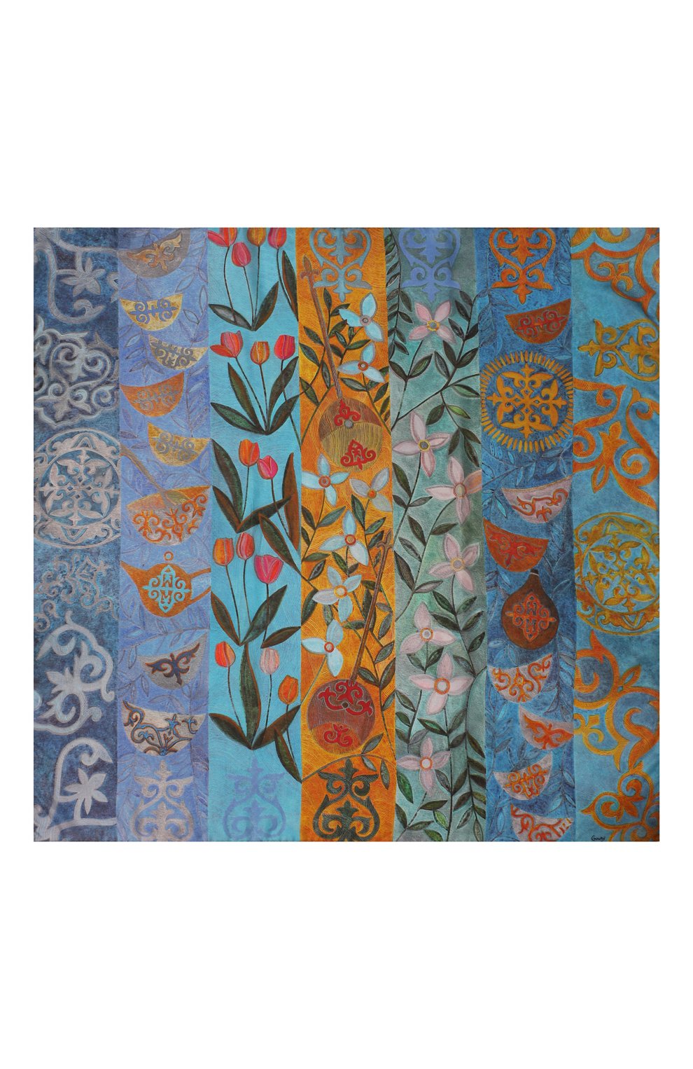 Шелковый платок праздник весны GOURJI, арт. 91150237/442191172, фото 4