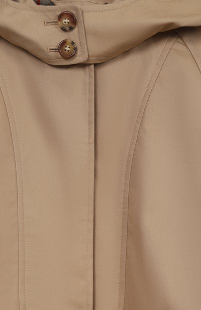 Хлопковый плащ BURBERRY, арт. 8117281, фото 3