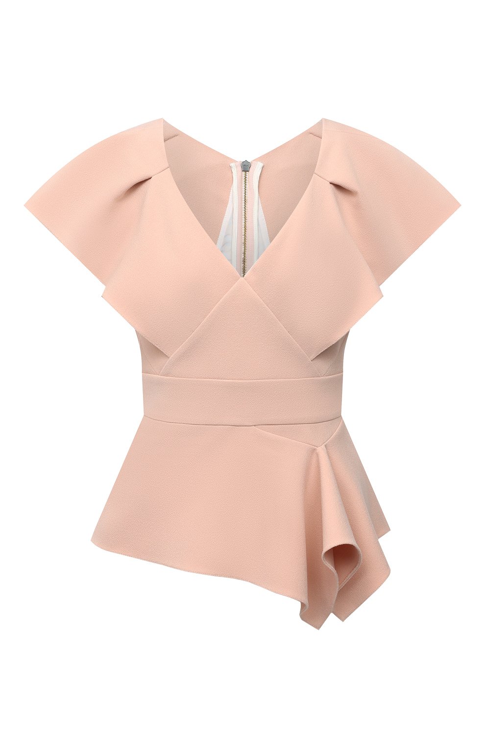 Топ ROLAND MOURET светло-розового цвета по цене 63350 руб., арт. AW21/S2329/F0509, фото 1 Топ ROLAND MOURET, арт. AW21/S2329/F0509, фото 1