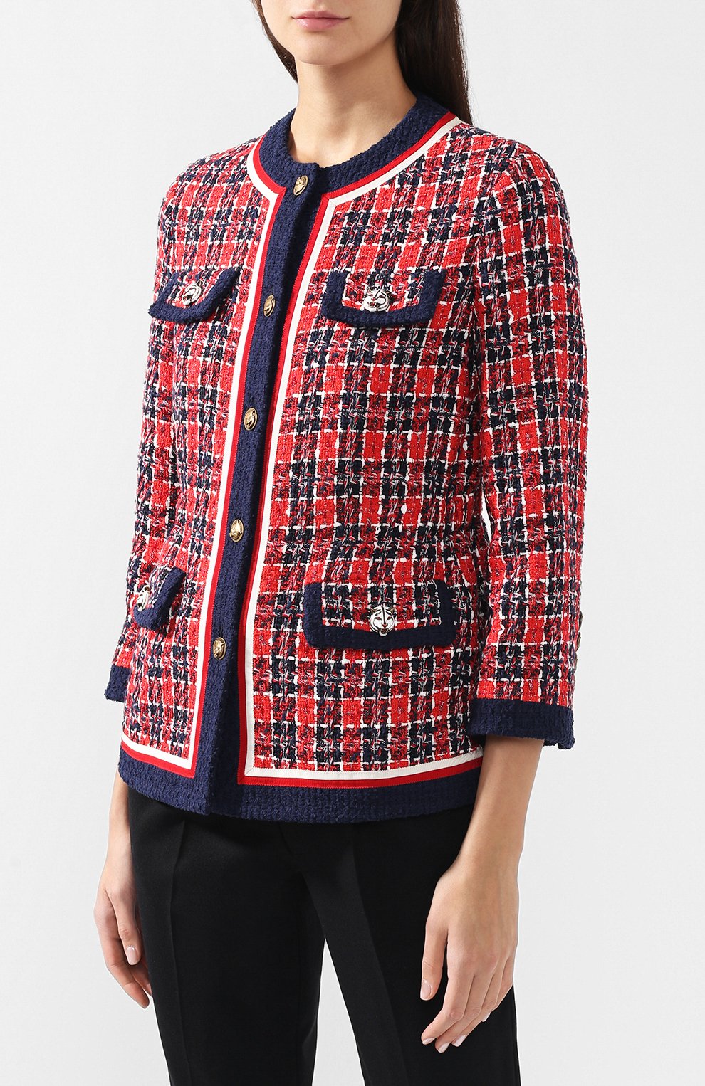 Твидовый жакет GUCCI, арт. 523555/ZKM80, фото 3