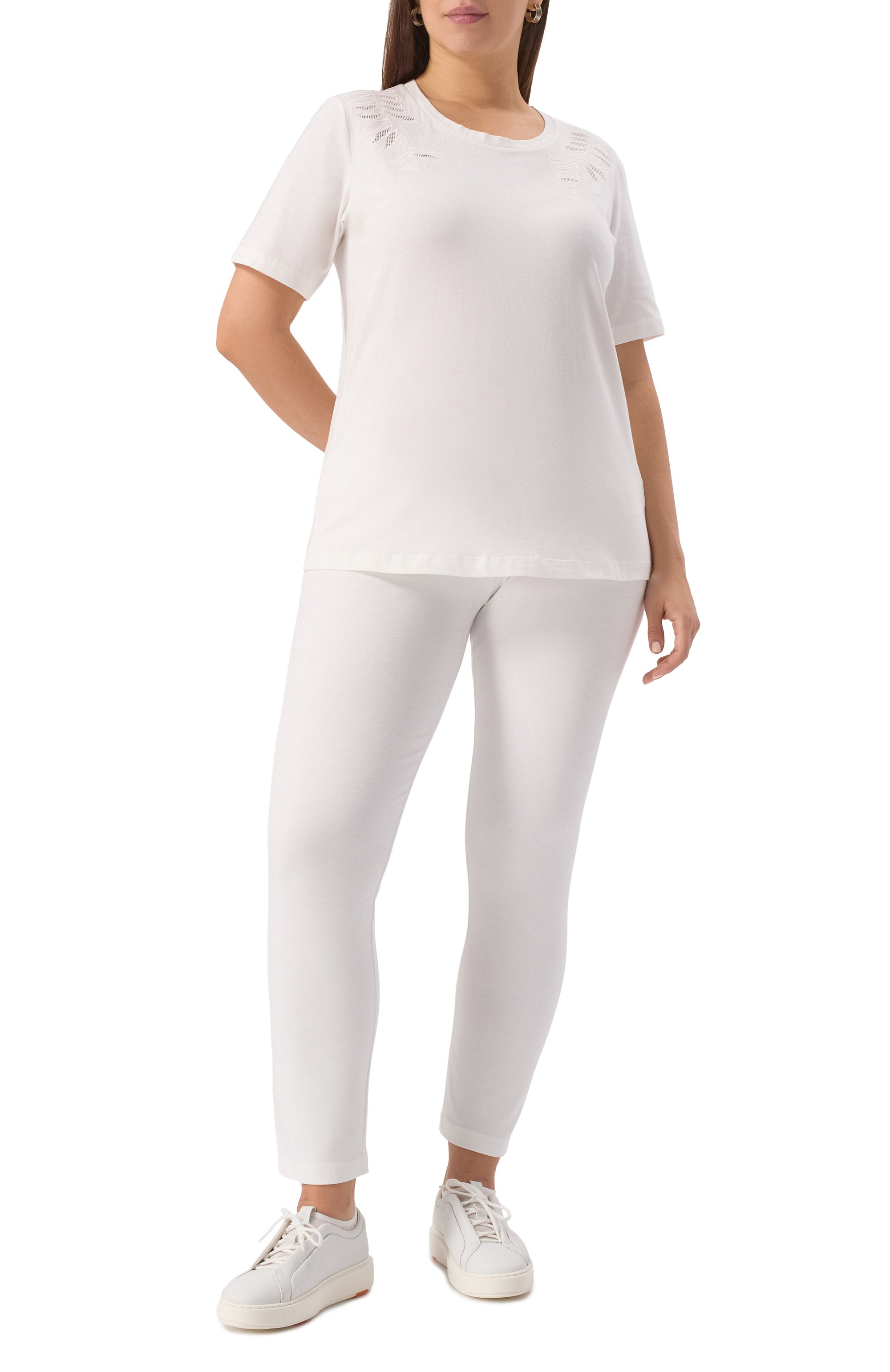 Хлопковая футболка PERSONA BY MARINA RINALDI, арт. UGUALE, фото 2