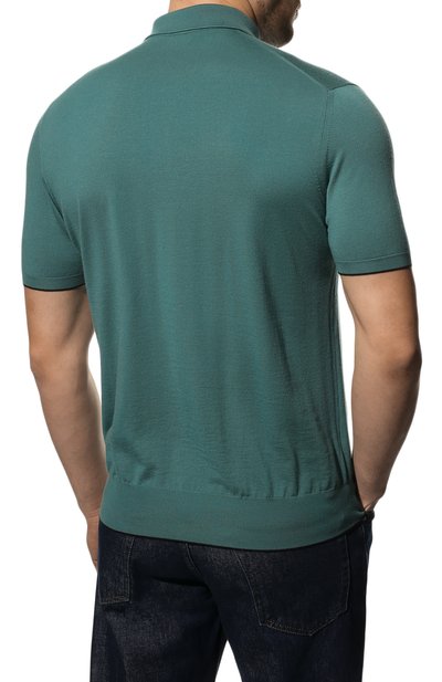 Шерстяное поло LORO PIANA зеленого цвета по цене 299500 руб., арт. FAM1878, фото 4 Шерстяное поло LORO PIANA, арт. FAM1878, фото 4
