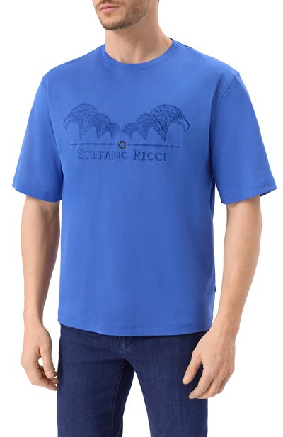 Хлопковая футболка STEFANO RICCI, арт. MNH5103980/LUXT, фото 3