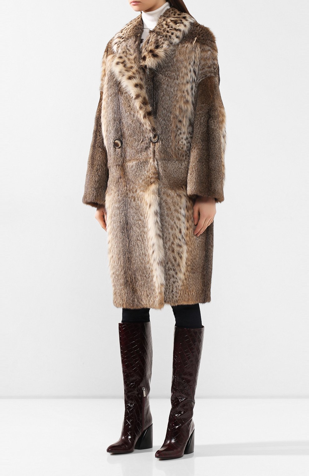 Шуба из меха рыси COLOR TEMPERATURE, арт. K9/21, фото 3