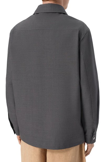 Шерстяная куртка-рубашка JIL SANDER, арт. J22SW0166/J40249, фото 4
