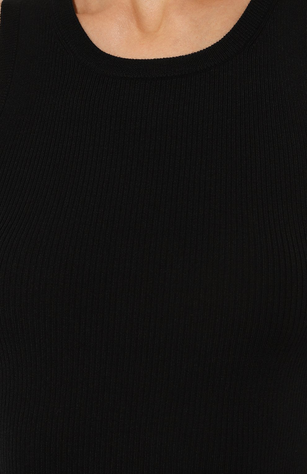 Шерстяная майка ALLUDE черного цвета по цене 21300 руб., арт. 245/64002, фото 5 Шерстяная майка ALLUDE, арт. 245/64002, фото 5