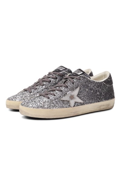 Женские комбинированные кеды super star GOLDEN GOOSE DELUXE BRAND, арт. GWF00101.F007470