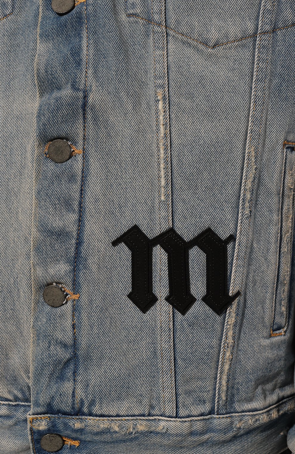 Джинсовая куртка PALM ANGELS голубого цвета по цене 99500 руб., арт. PMYE006F23DEN0014010, фото 5 Джинсовая куртка PALM ANGELS, арт. PMYE006F23DEN0014010, фото 5