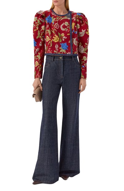 Хлопковый жакет BOTROIS красного цвета по цене 37900 руб., арт. SKU68463307, фото 2 Хлопковый жакет BOTROIS, арт. SKU68463307, фото 2