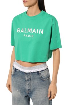 Хлопковая футболка BALMAIN, арт. BF0EE020BC55, фото 3