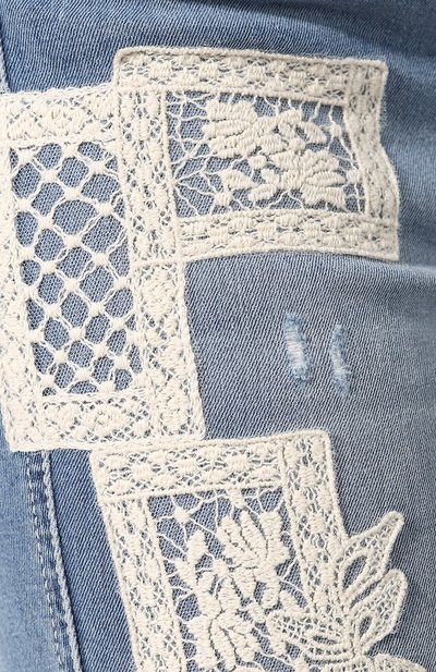 Джинсы с кружевной отделкой ERMANNO ERMANNO SCERVINO, арт. 44 T JL16 JNS, фото 5