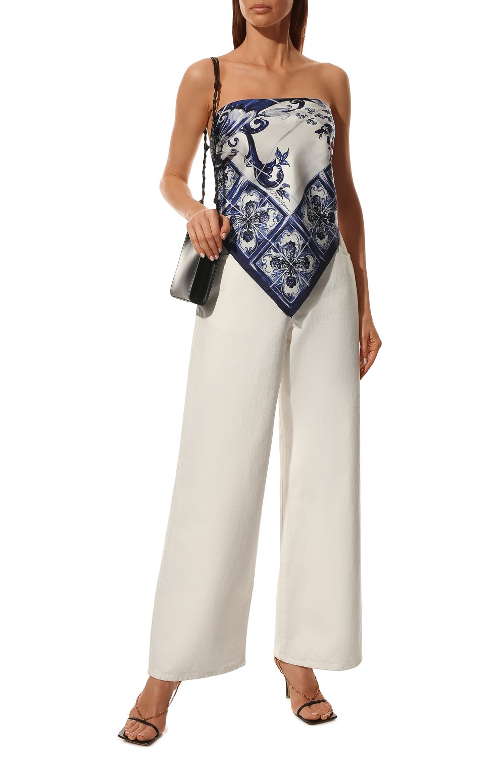 Шелковый платок DOLCE & GABBANA, арт. FN090R/GDA0Z, фото 2