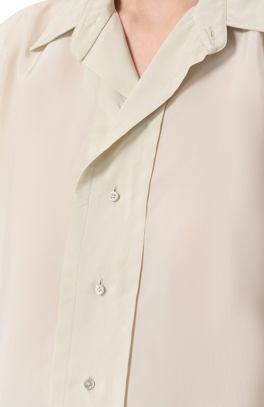 Блузка из вискозы Maison Margiela S51DT0020/S76632 Зелёный  S51DT0020/S76632 Фото 5