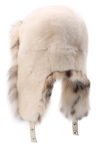 Шапка-ушанка из меха норки и рыси VICTORIA KUSENKOVA, арт. 091206052097, фото 3