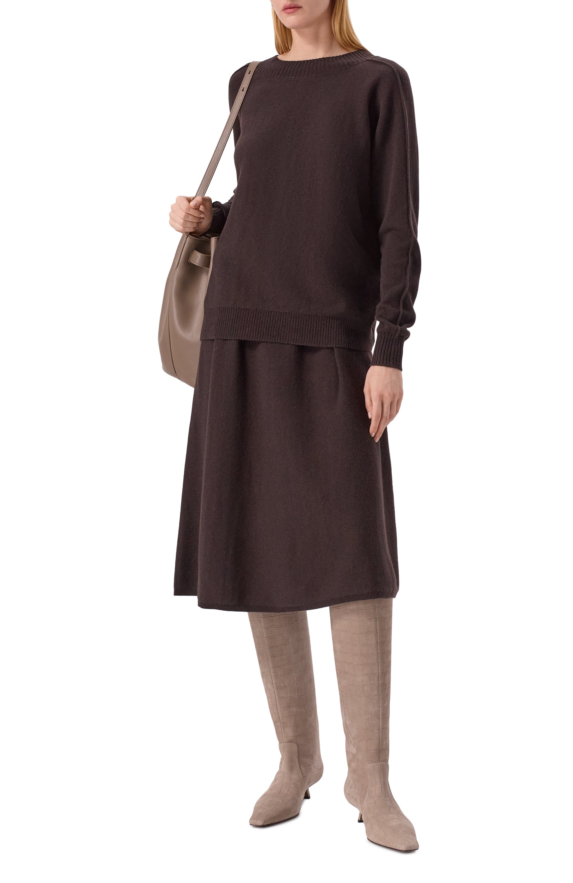 Сапоги из нубука BRUNELLO CUCINELLI бежевого цвета по цене 262500 руб., арт. MZDCC3057P, фото 3 Сапоги из нубука BRUNELLO CUCINELLI, арт. MZDCC3057P, фото 3