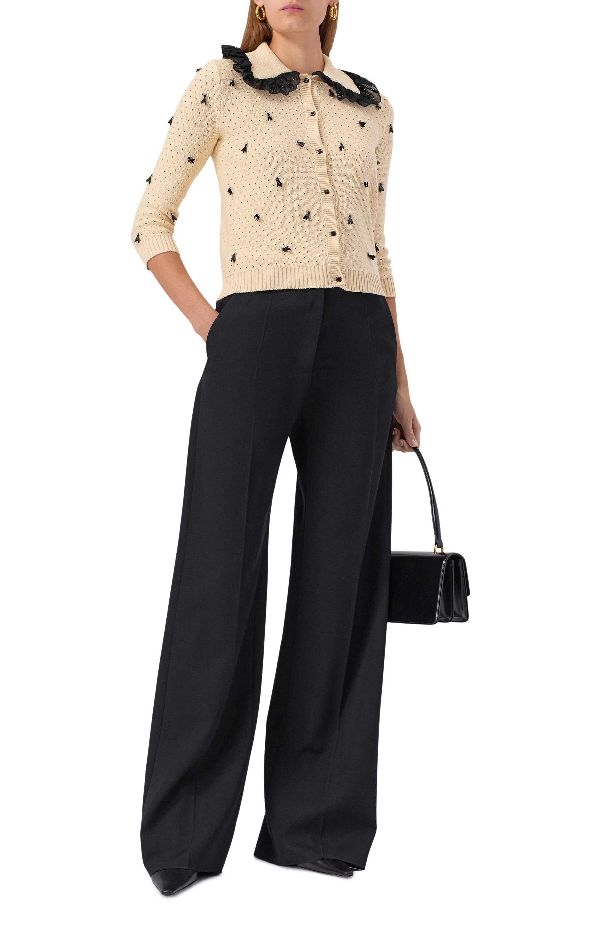 Хлопковый кардиган VALENTINO, арт. 7B3KA12H/9EE, фото 2