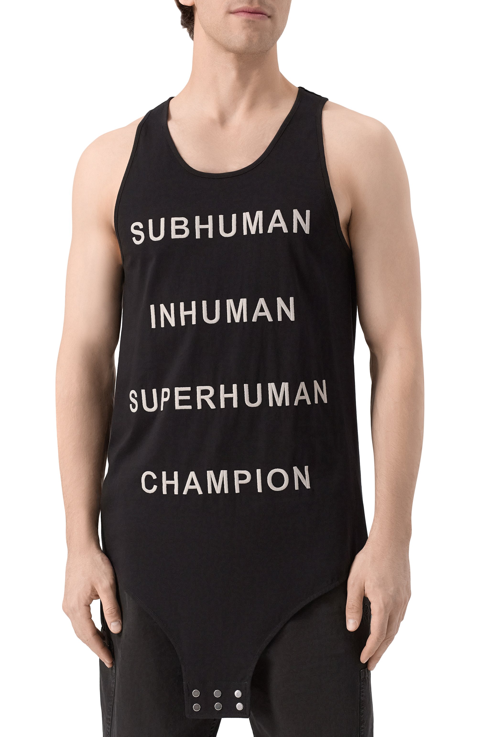 Хлопковая майка rick owens x champion RICK OWENS, арт. CM01E1678/CHJG, фото 3