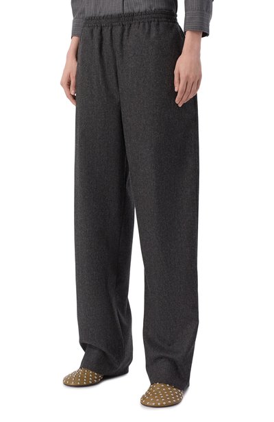 Шерстяные брюки JIL SANDER темно-серого цвета по цене 236000 руб., арт. J02KA0428/J40333, фото 3 Шерстяные брюки JIL SANDER, арт. J02KA0428/J40333, фото 3
