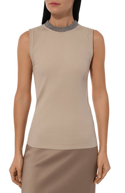 Хлопковый топ BRUNELLO CUCINELLI, арт. MP902HR330, фото 3