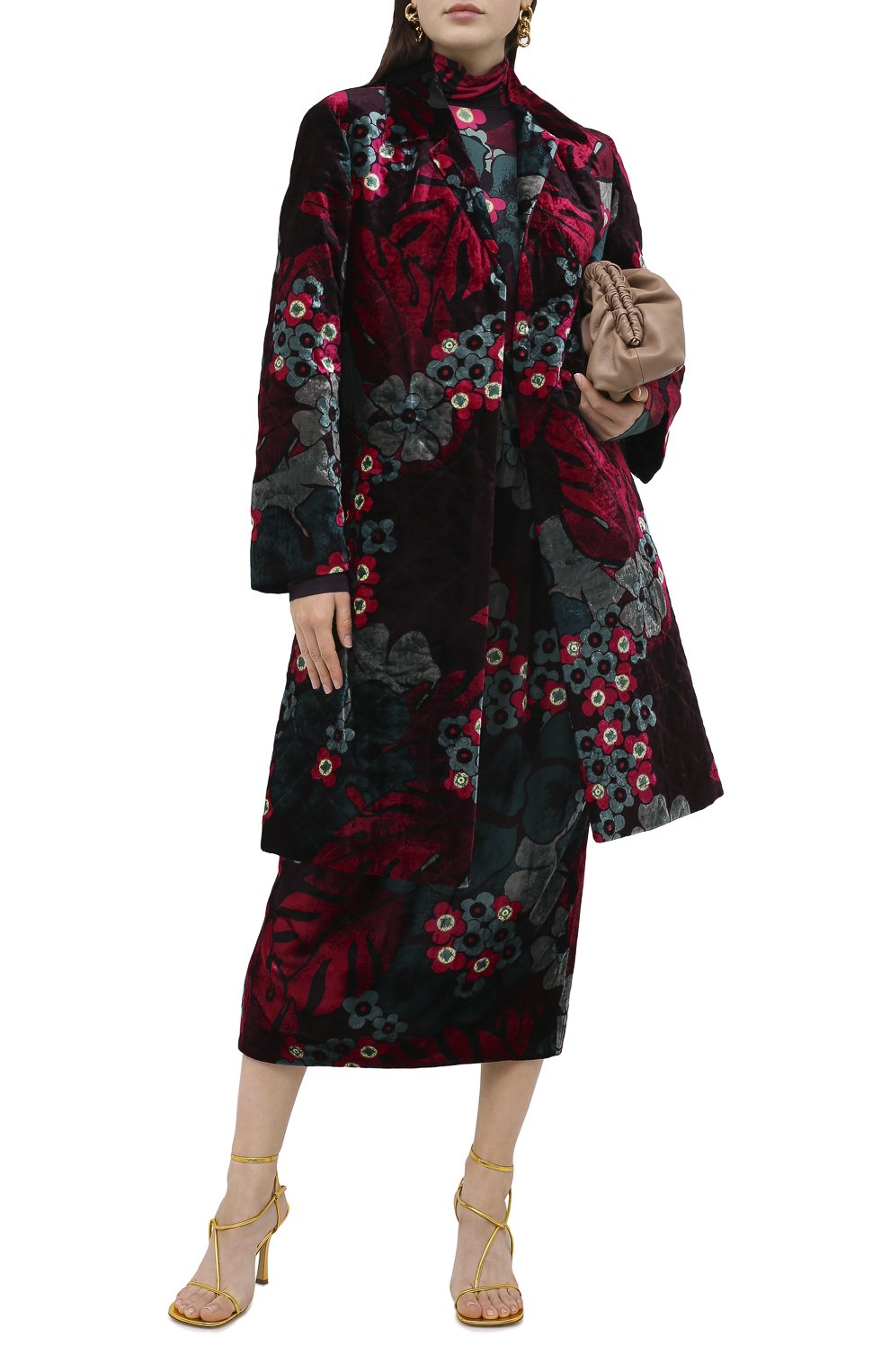Пальто из вискозы и шелка DRIES VAN NOTEN, арт. 202-30268-1510, фото 2