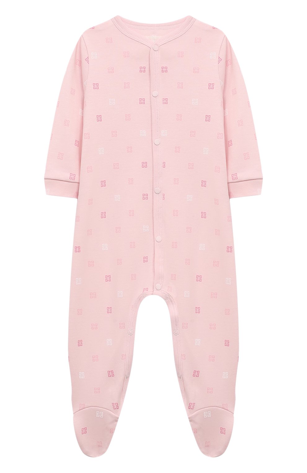 Хлопковый комбинезон GIVENCHY светло-розового цвета по цене 29600 руб., арт. H30499, фото 1 Хлопковый комбинезон GIVENCHY, арт. H30499, фото 1