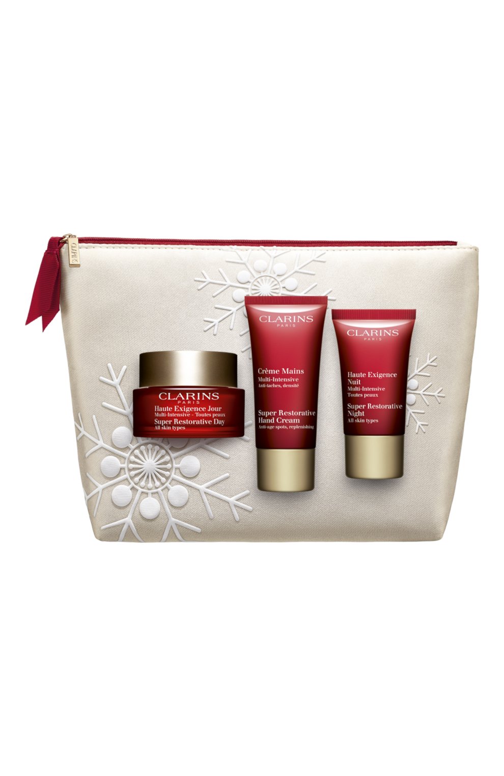 Набор в косметичке multi-intensive set CLARINS бесцветного цвета по цене 8020 руб., арт. 80057736, фото 1 Набор в косметичке multi-intensive set CLARINS, арт. 80057736, фото 1