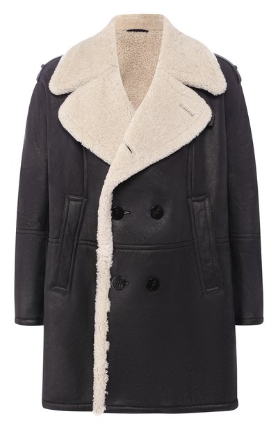 Двубортная дубленка на пуговицах с отложным воротником NEIL BARRETT, арт. BPE562/H708, фото 1