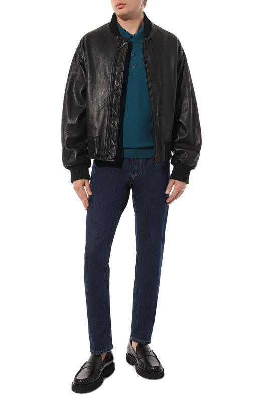 

Шерстяное поло Piacenza Cashmere 1733, Зелёный