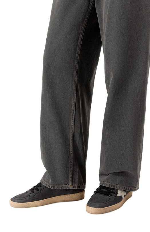 Кожаные кеды Ball Star Golden Goose Deluxe Brand GMF00117.F006215 Серый  GMF00117.F006215 Фото 3