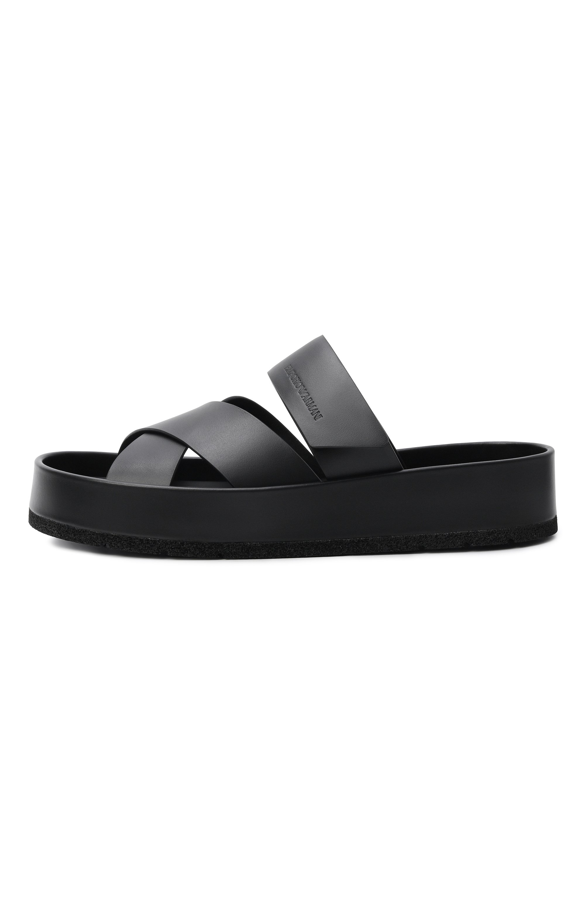 Кожаные шлепанцы EMPORIO ARMANI, арт. EM005855/AF25602, фото 3