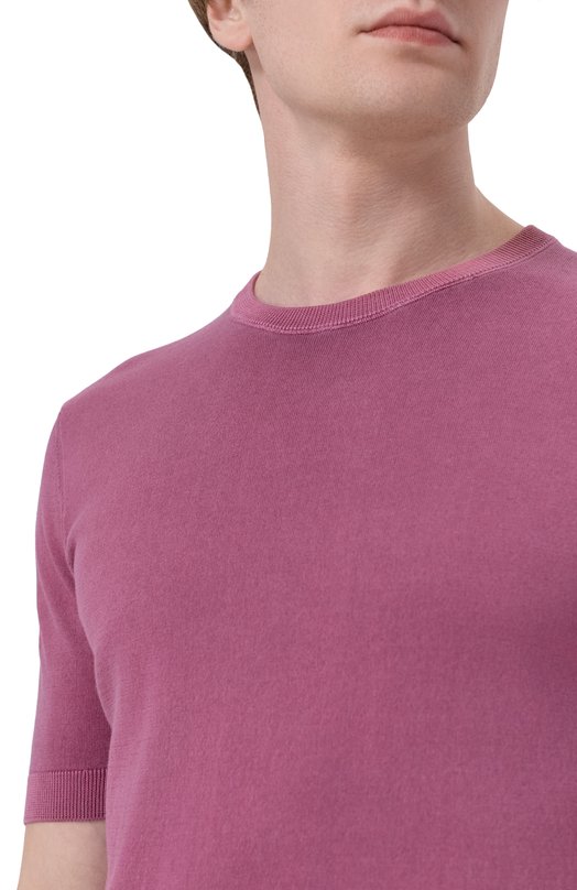 Хлопковый джемпер Andrea Campagna M5426-8051 Бордовый  M5426-8051 Фото 5