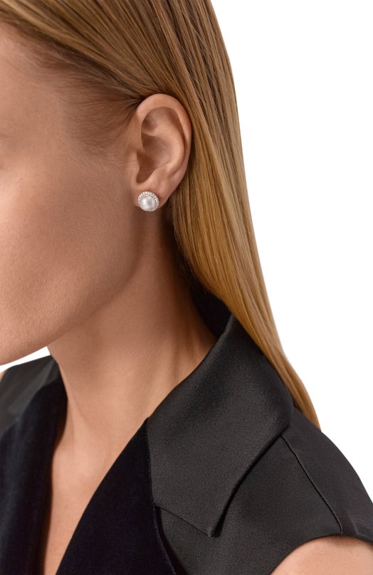 Серьги-пусеты Silver Bluejay BEA-PSS-S Белый  BEA-PSS-S Фото 2