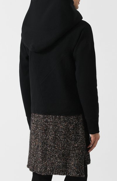 Хлопковое пальто на косой молнии с капюшоном (Y) EDITION, арт. Y-UFE F01 0159, фото 4