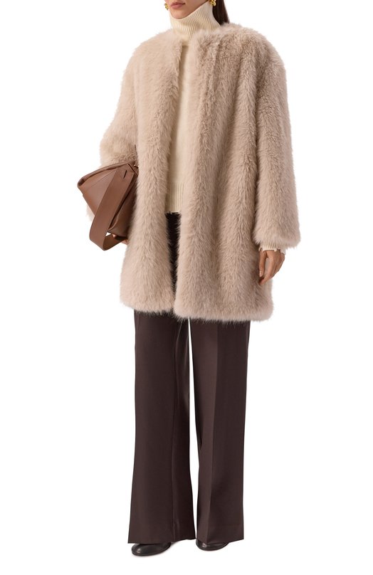 Шуба Max Mara Studio ER0S Бежевый  ER0S Фото 2