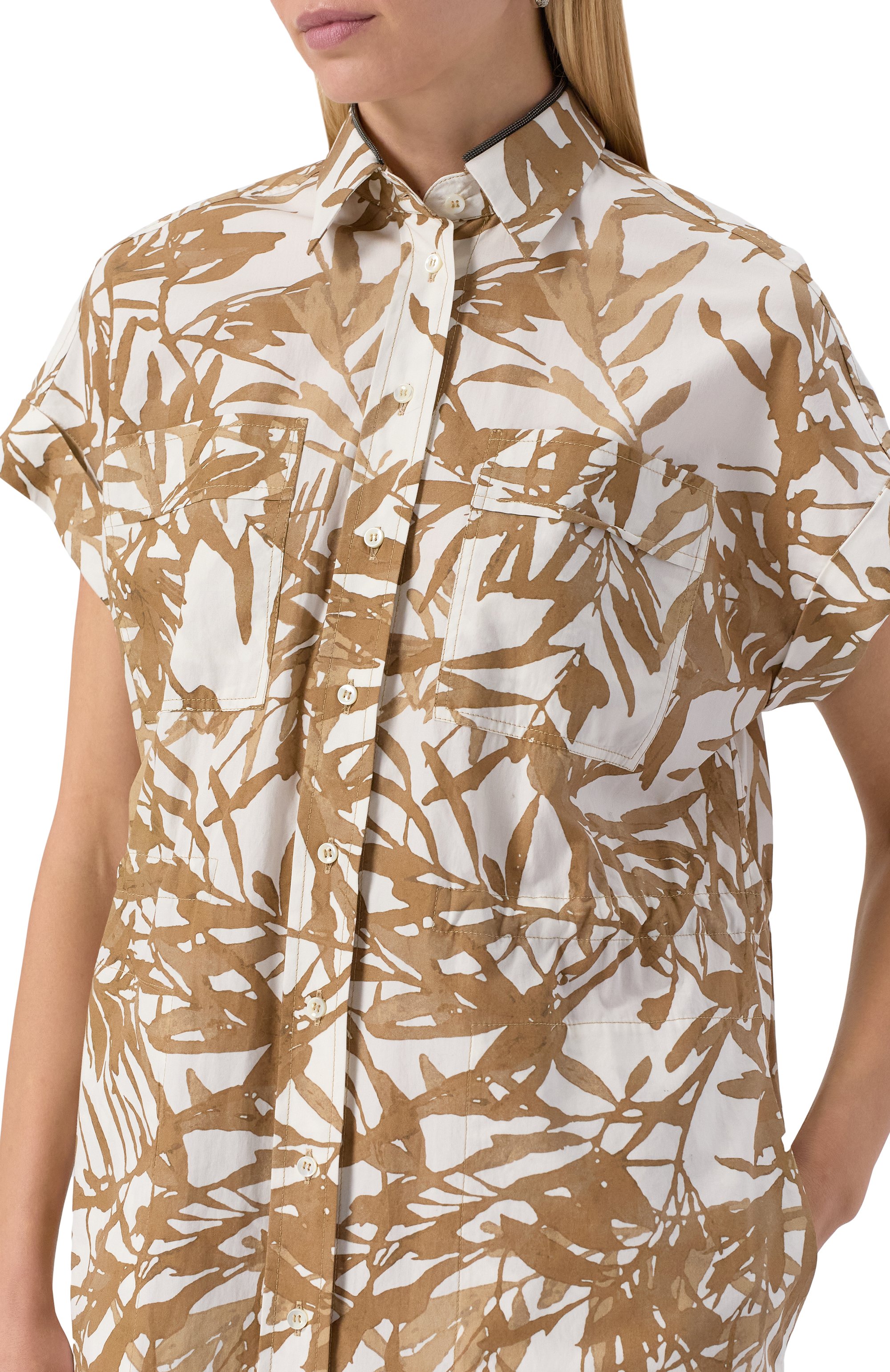 Хлопковое платье BRUNELLO CUCINELLI, арт. ML900ANL44, фото 5