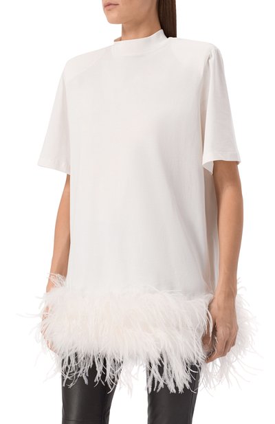 Платье с отделкой перьями THE ATTICO, арт. 260WCA00469/JJJ025MU, фото 3