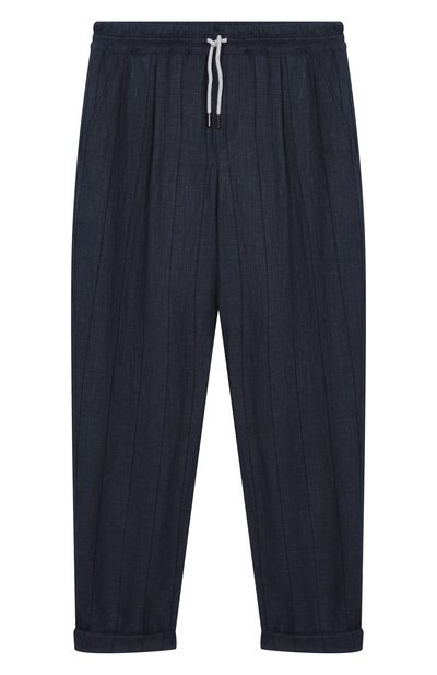 Брюки из шерсти и льна BRUNELLO CUCINELLI, арт. BR484P503C, фото 1