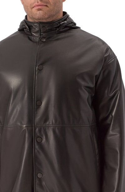 Кожаная куртка MVST черного цвета по цене 445500 руб., арт. M25.1PM.B004/BIG SIZE/CREAM NAPPA, фото 5 Кожаная куртка MVST, арт. M25.1PM.B004/BIG SIZE/CREAM NAPPA, фото 5