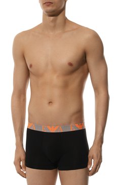 Мужские комплект из трех боксеров EMPORIO ARMANI черного цвета, арт. 111357/4R715 | Фото 4 (Нос: Не проставлено; Материал сплав�а: Проставлено; Материал внешний: Хлопок; Мужское Кросс-КТ: Трусы; Кросс-КТ: бельё; Трусы М: Боксеры)
