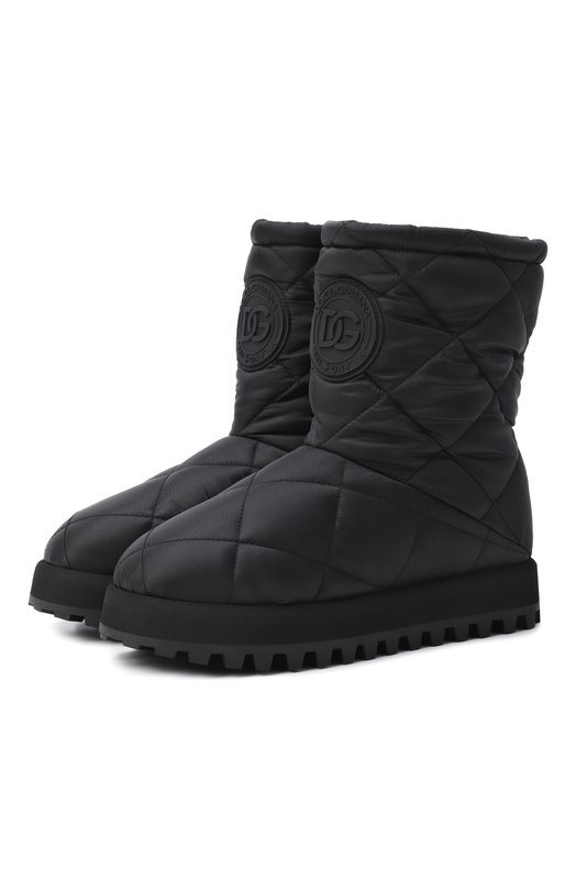 Текстильные полусапоги Dolce & Gabbana CT1096/AQ075 Чёрный CT1096/AQ075