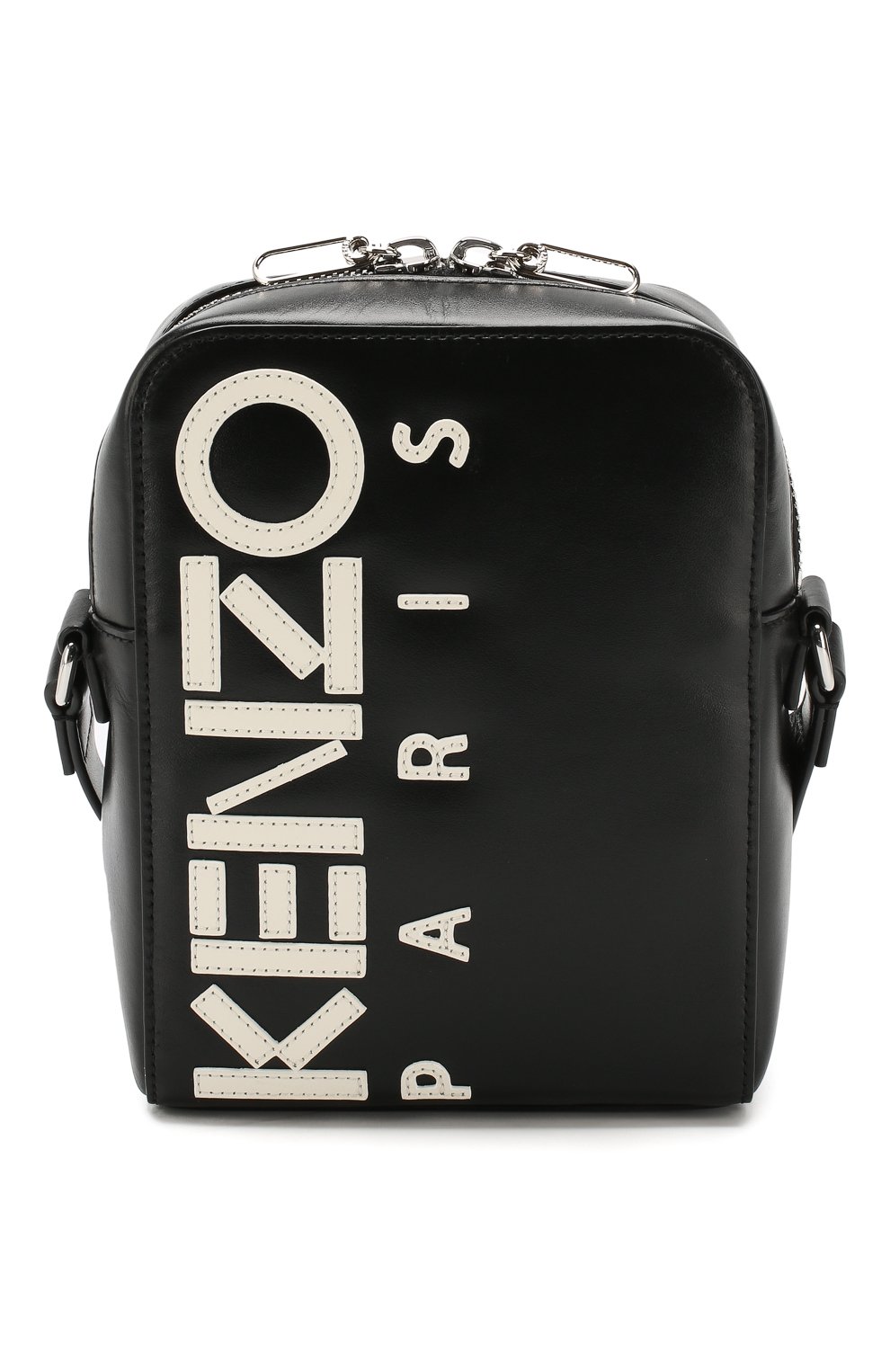 Кожаная сумка KENZO черного цвета по цене 44750 руб., арт. F865SA503L47, фото 1 Кожаная сумка KENZO, арт. F865SA503L47, фото 1