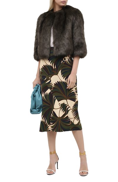 Юбка из вискозы DRIES VAN NOTEN зеленого цвета по цене 49950 руб., арт. 202-10894-1377, фото 3 Юбка из вискозы DRIES VAN NOTEN, арт. 202-10894-1377, фото 3