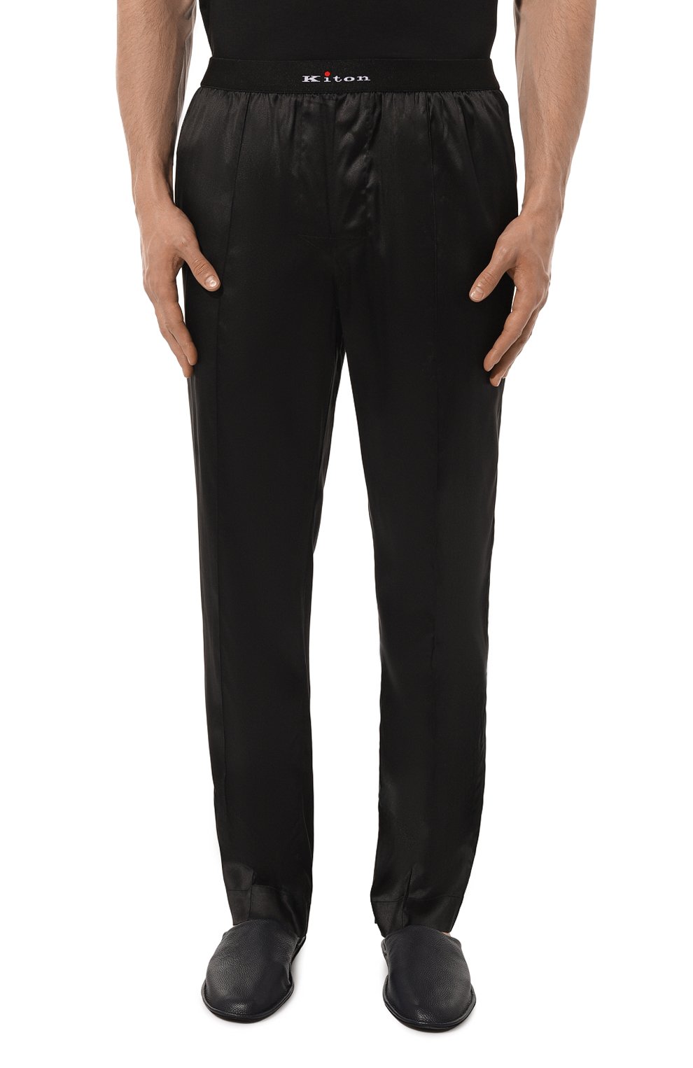 Шелковые домашние брюки KITON, арт. UNWT004K0749D, фото 3
