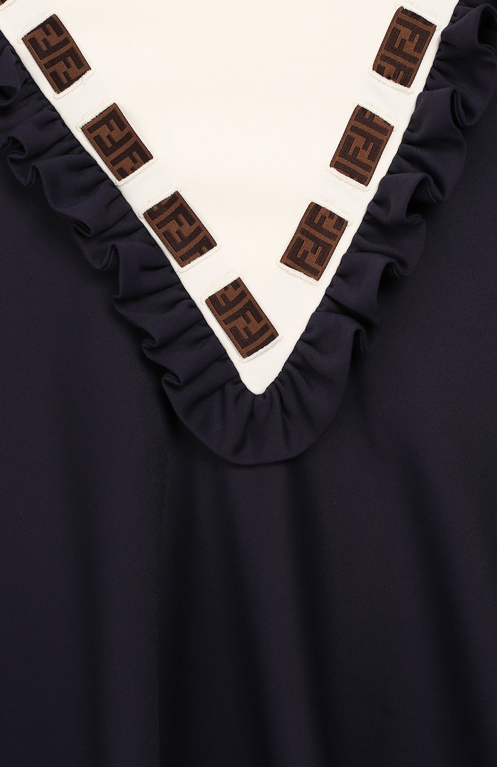 Платье из смеси хлопка и вискозы FENDI, арт. JFB294/A7L0/6A-8A, фото 3