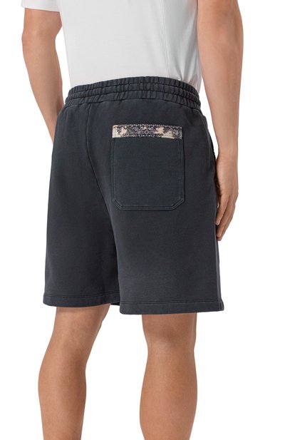 Хлопковые шорты AMIRI темно-серого цвета по цене 88800 руб., арт. AMJYSH1044, фото 4 Хлопковые шорты AMIRI, арт. AMJYSH1044, фото 4