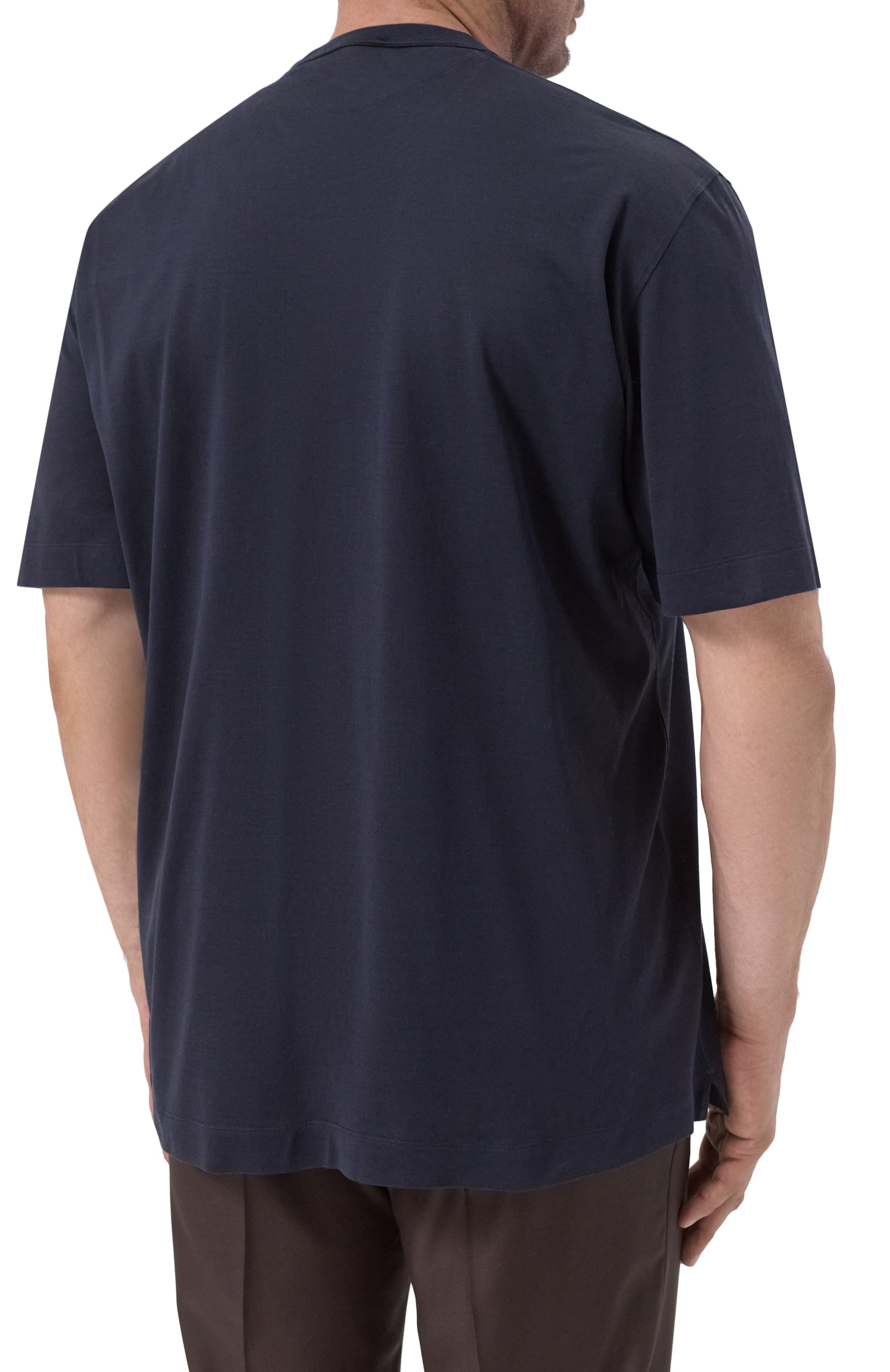 Футболка из хлопка и шелка CORTIGIANI, арт. 2A6630, фото 4