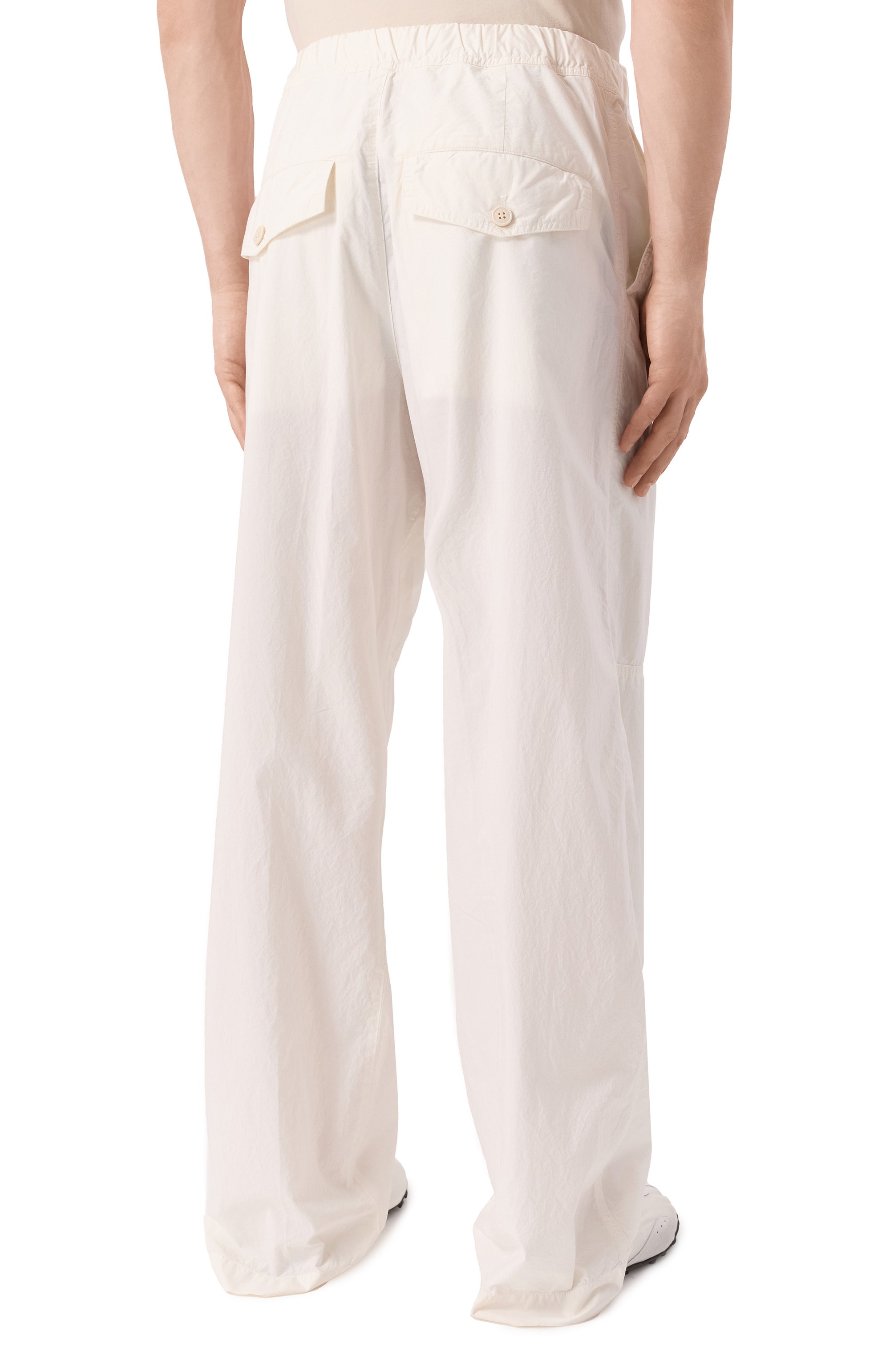 Хлопковые брюки DRIES VAN NOTEN белого цвета по цене 94600 руб., арт. 251-020912-1148, фото 4 Хлопковые брюки DRIES VAN NOTEN, арт. 251-020912-1148, фото 4