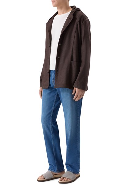 Замшевые шлепанцы BRUNELLO CUCINELLI, арт. MZUS0LY236, фото 2