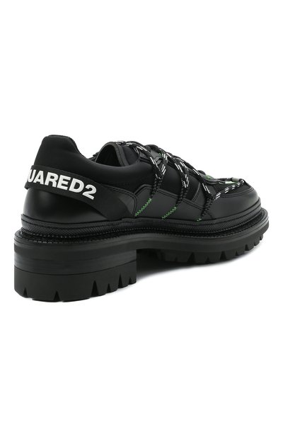 Комбинированные ботинки DSQUARED2 черного цвета по цене 83650 руб., арт. LUM0063 24903914, фото 4 Комбинированные ботинки DSQUARED2, арт. LUM0063 24903914, фото 4